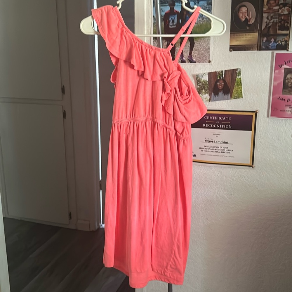 A pink dress